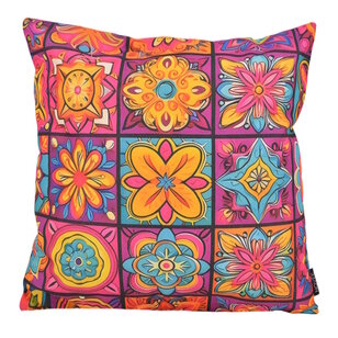 Kaya Mandala #3 - Outdoor Kussenhoes | 45x45 cm | Katoen/Polyester
