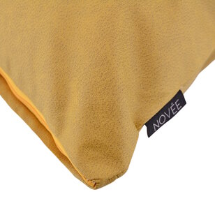Dean Geel Kussenhoes | 45x45 cm | PU Leder