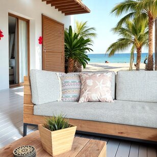Stars & Shells - Outdoor Kussenhoes | 45x45 cm | Katoen/Polyester