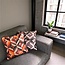 Sierkussen Stripe Patchwork #2 | 45 x 45 cm | PU Leder