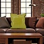 Sierkussen Shiny Leather Groen | 45 x 45 cm | PU Leder