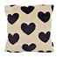 Furry Hart Zwart | 45 x 45 cm | Kussenhoes | Polyester
