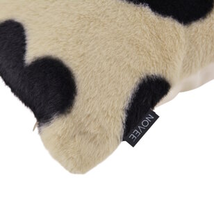 Furry Hart Zwart Kussenhoes | 45x45 cm | Polyester