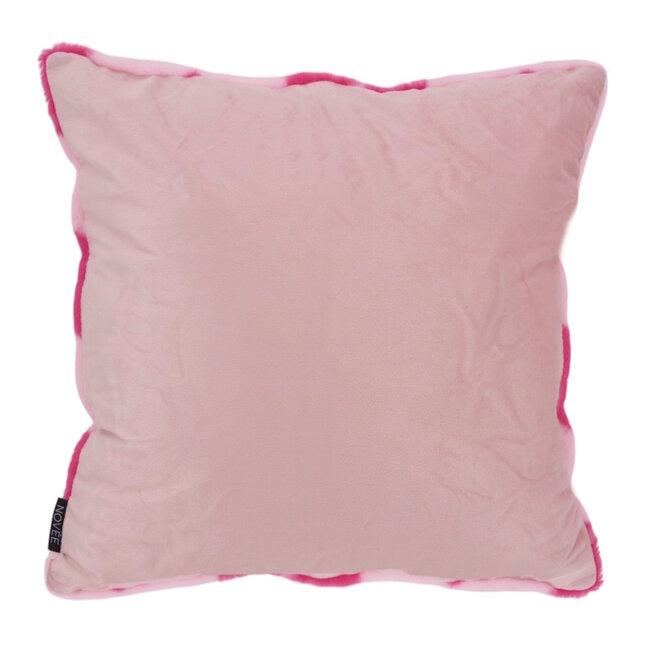 Furry Herz Rosa Kissenbezug | 45x45 cm | Polyester