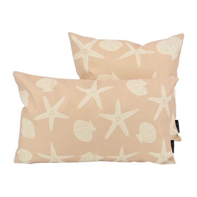 Stars & Shells - Outdoor Kussenhoes | 45x45 cm | Katoen/Polyester