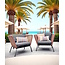 Nila Beige - Outdoor | 45 x 45 cm | Kussenhoes | Katoen/Polyester