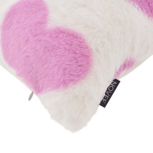 Furry Hart Lichtroze Kussenhoes | 45x45 cm | Polyester