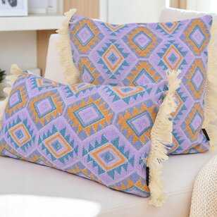 Aztec Purple Kussenhoes | 45x45 cm | Katoen/Linnen