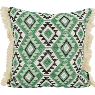 Aztec Green Kussenhoes | 45x45 cm | Katoen/Linnen