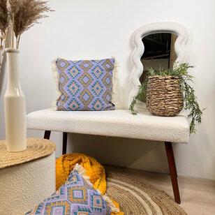 Aztec Purple Kussenhoes | 45x45 cm | Katoen/Linnen