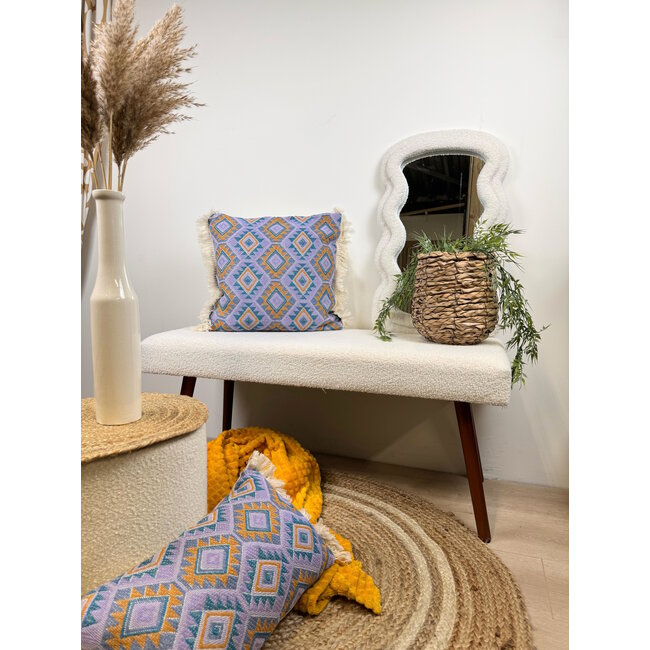 Aztec Purple Kussenhoes | 45x45 cm | Katoen/Linnen