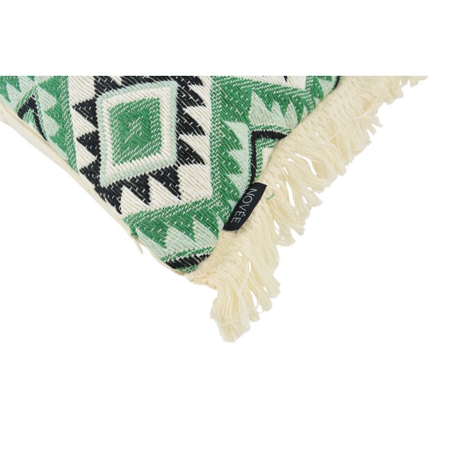 Sierkussen Aztec Green | 45 x 45 cm | Katoen/Linnen