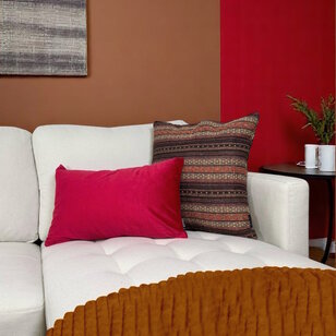 Velvet Rood Kussenhoes | 30x50 cm | Polyester
