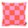 Gek op kussens! Sierkussen Checker Rood/Roze | 45 x 45 cm | Katoen/Polyester