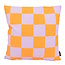 Checker Lila/Gelb Kissenbezug | 45x45 cm | Baumwolle/Polyester