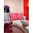 Checker Rood/Roze Kussenhoes | 45x45 cm | Katoen/Polyester