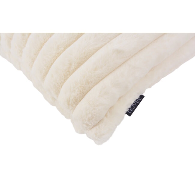 Rosie Rib Crème Kissenbezug | 45x45 cm | Polyester