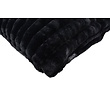 Rosie Rib Zwart Kussenhoes | 30x50 cm | Polyester