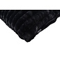 Rosie Rib Zwart Kussenhoes | 30x50 cm | Polyester