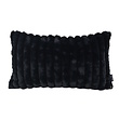Rosie Rib Zwart Kussenhoes | 30x50 cm | Polyester