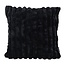 Sierkussen Rosie Rib Zwart | 45 x 45 cm | Polyester
