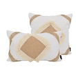 Square Jute Kussenhoes | 45x45 cm | Katoen/Jute