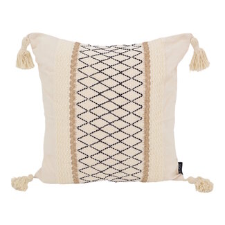 NOVÉE Nova Jute Kissenbezug | 45x45 cm | Baumwolle/Jute