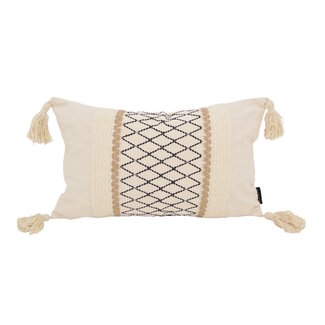 NOVÉE Nova Jute Kissenbezug | 30x50 cm | Baumwolle/Jute