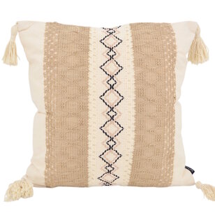 Iza Jute Kussenhoes | 45x45 cm | Katoen/Jute