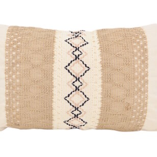 Iza Jute Kussenhoes | 30x50 cm | Katoen/Jute