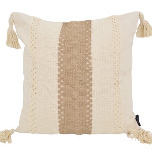 Bibi Jute Kussenhoes | 45x45 cm | Katoen/Jute