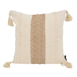 NOVÉE Bibi Jute Kissenbezug | 45x45 cm | Baumwolle/Jute