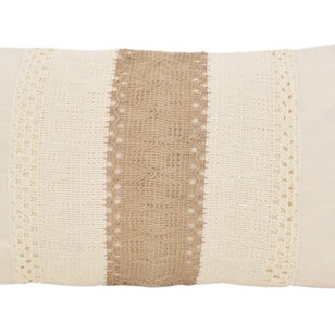 Bibi Jute Kussenhoes | 30x50 cm | Katoen/Jute