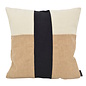 Block Jute Kussenhoes | 45x45 cm | Katoen
