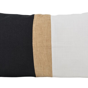 Stripe Jute Kussenhoes | 30x50 cm | Katoen