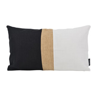 NOVÉE Stripe Jute Kussenhoes | 30x50 cm | Katoen