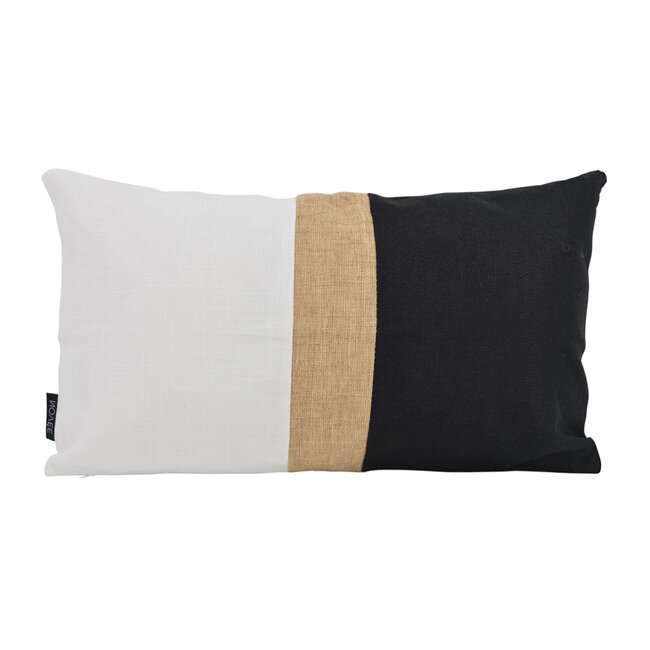 Stripe Jute Kussenhoes | 30x50 cm | Katoen