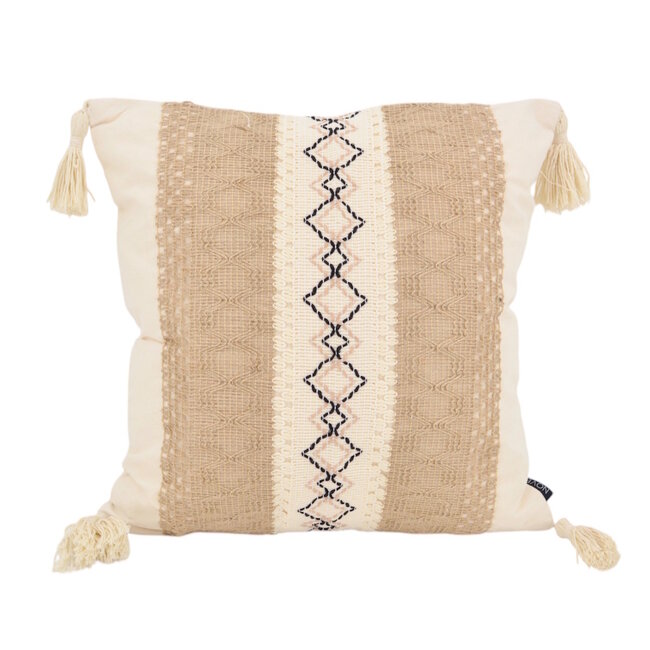 Sierkussen Iza Jute | 45 x 45 cm | Katoen/Jute