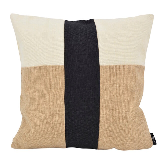 Sierkussen Block Jute | 45 x 45 cm | Katoen