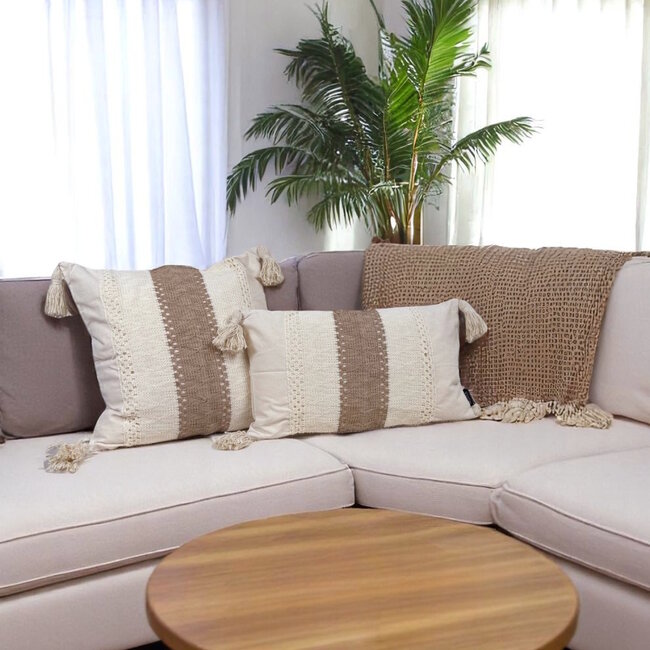 Sierkussen Bibi Jute | 30 x 50 cm | Katoen/Jute