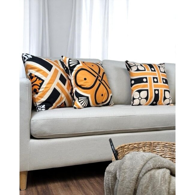 Ornament Tile #4 | 45 x 45 cm | Kussenhoes | Katoen/Polyester