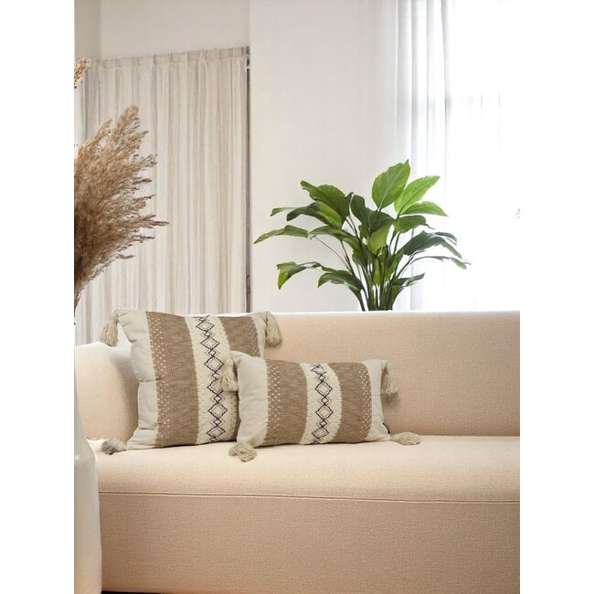 Sierkussen Iza Jute | 45 x 45 cm | Katoen/Jute