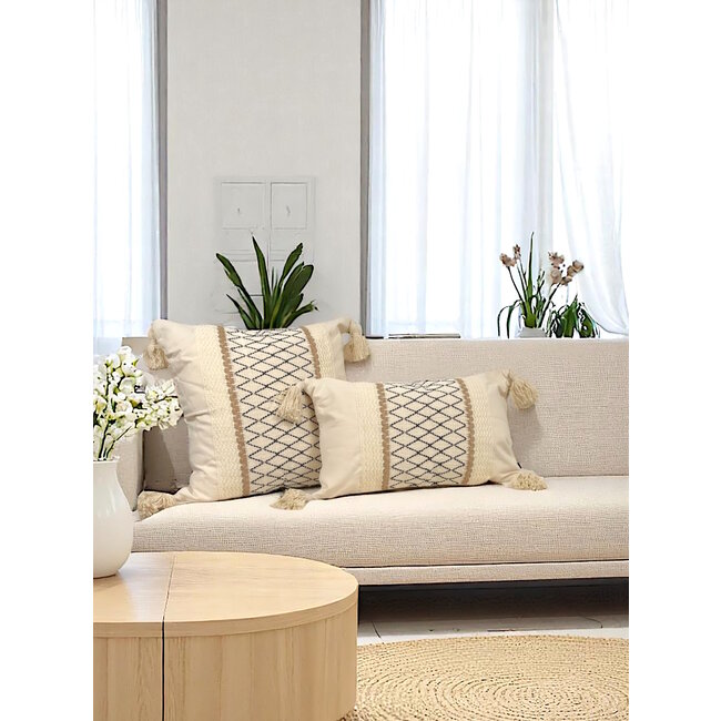 Sierkussen Nova Jute | 45 x 45 cm | Katoen/Jute