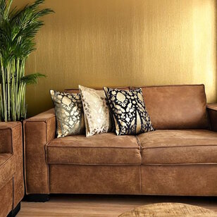 Damask Black/Gold Kussenhoes | 45x45 cm | Velvet/Viscose