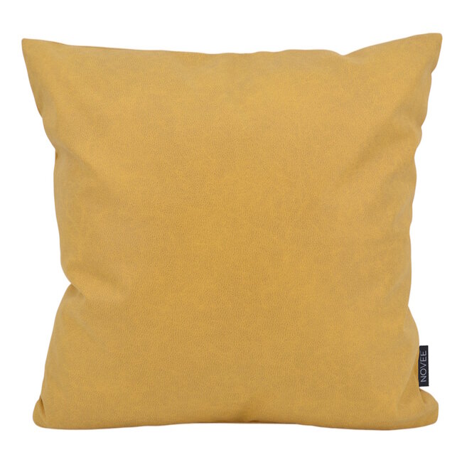 Sierkussen Dean Geel | 45 x 45 cm | PU Leder