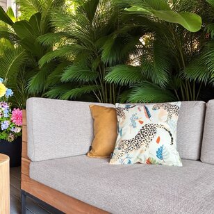 Sierkussen Dean Geel | 45 x 45 cm | PU Leder