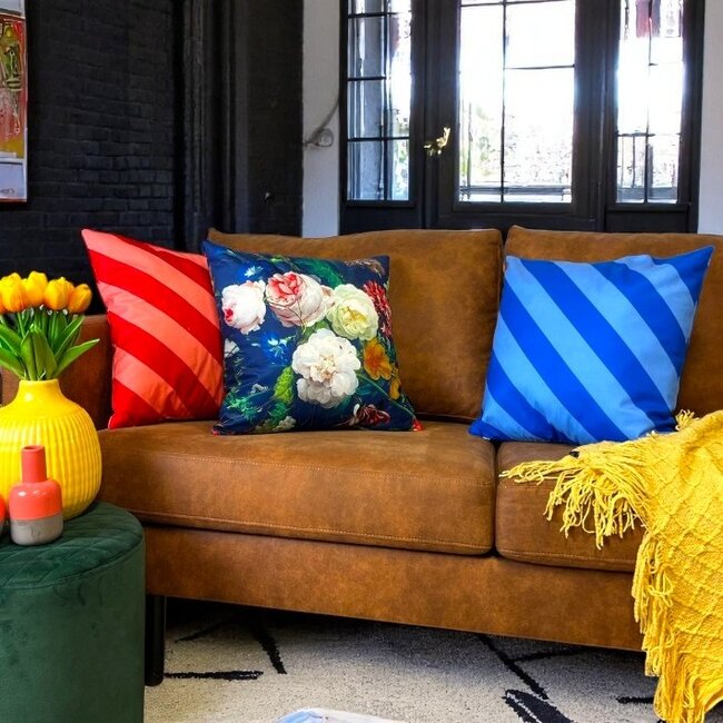 Sierkussen Soft Colorful Flowers | 45 x 45 cm | Katoen/Polyester