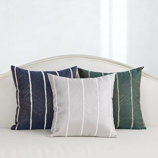 Shania Blauw | 45 x 45 cm | Kussenhoes | Polyester