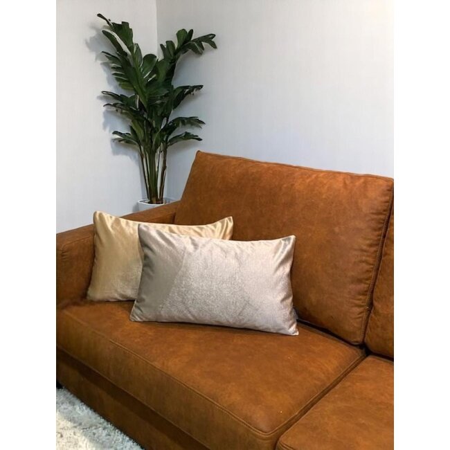 Sierkussen Velvet Zilver Long | 30 x 50 cm | Velvet/Polyester