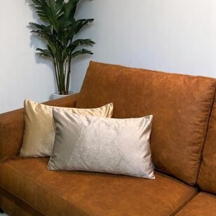 Sierkussen Velvet Goud/Bruin Long | 30 x 50 cm | Velvet/Polyester